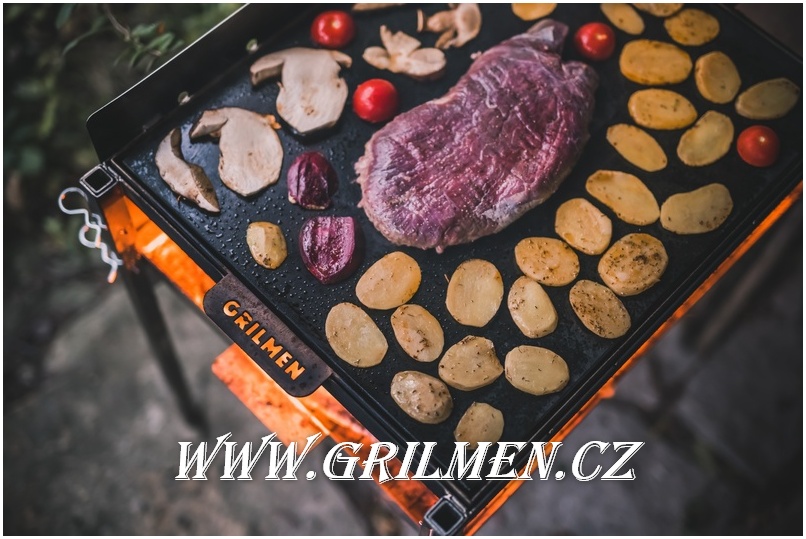 Zahradní gril s lávovým kamenem Grilmen